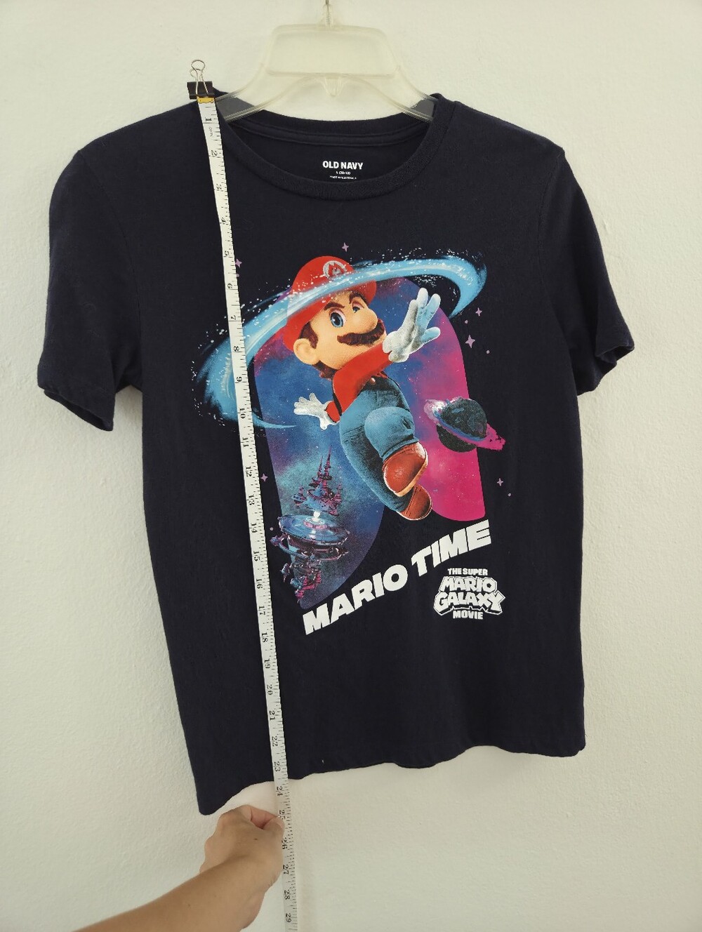 ​Old Navy Boys Large Super Mario Galaxy T Shirt Navy Blue Size 10-12 - Picture 9 of 12